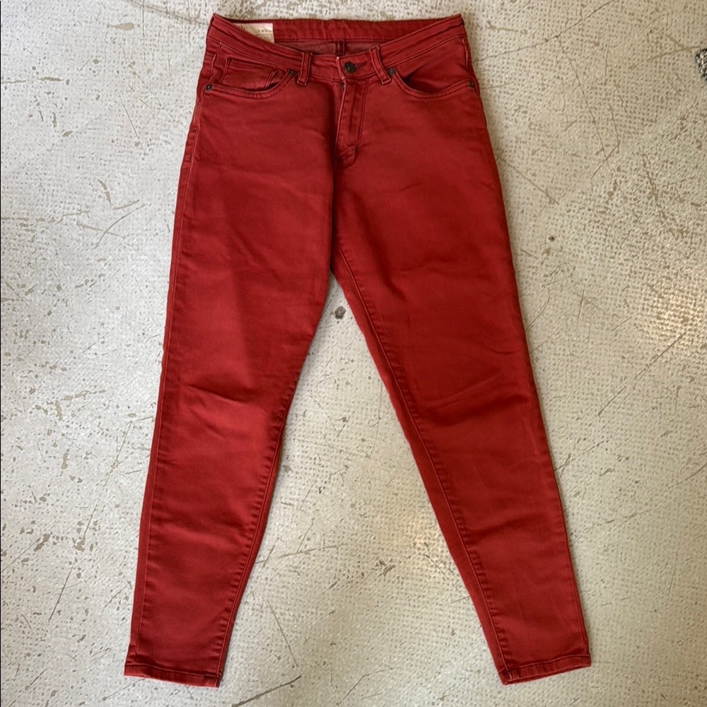 Women's Red Skinny Jeans